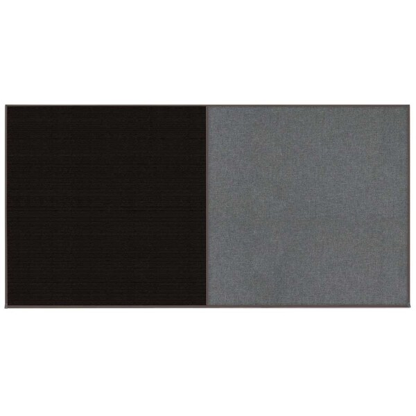 Enclosed Corkboard, 1 Door, 72"x36", 4" Fra